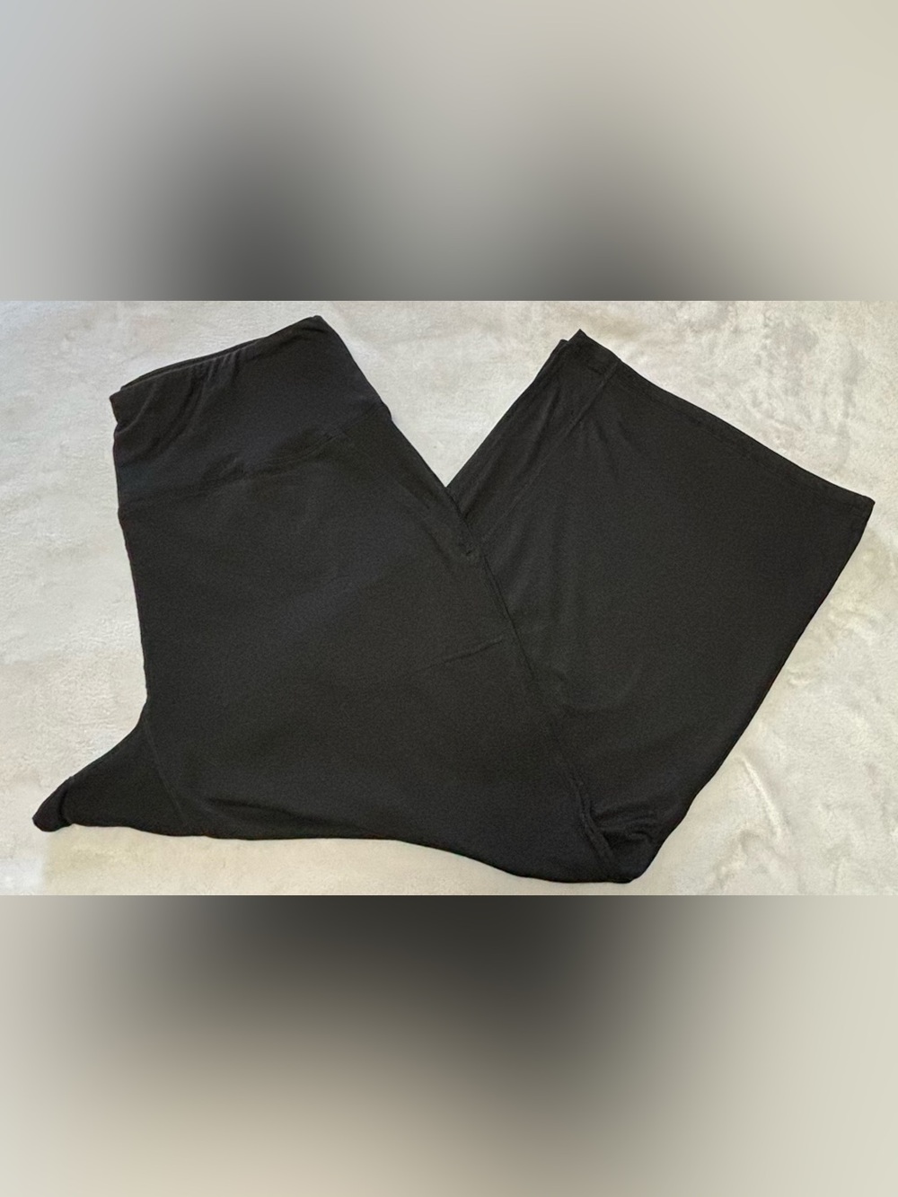 Jones New York Sport Wide Leg Crop Culotte Pants Black Women's Large - Picture 7 of 15